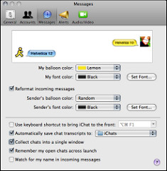 iChat tabbed chatting option