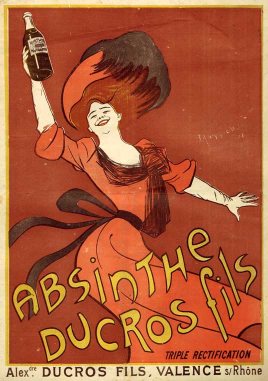 Absinthe advertising poster.