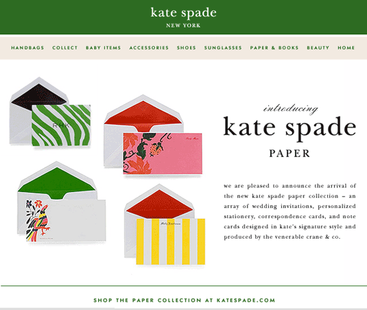 Kate Spade Paper.