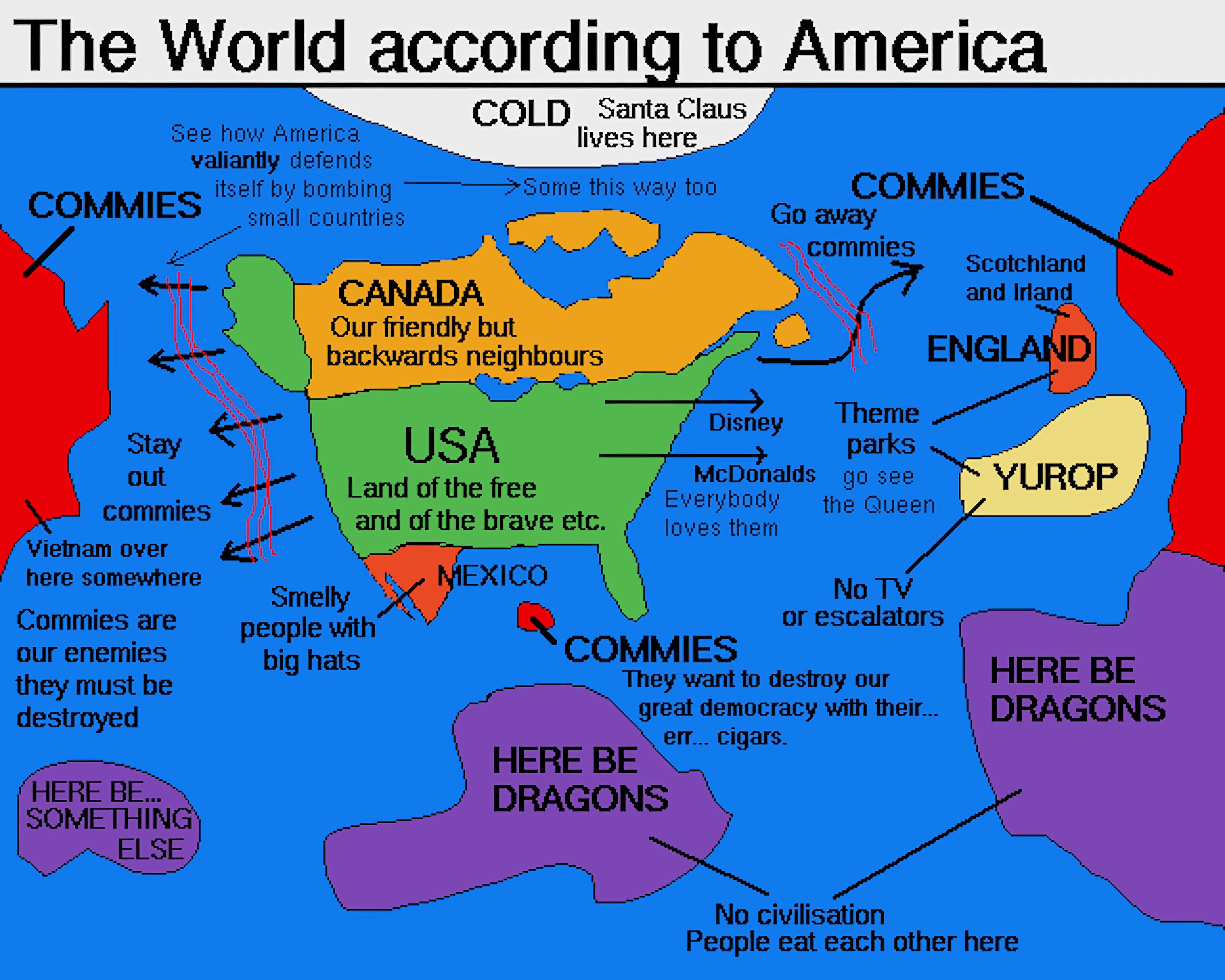 World america. Карта США глазами американцев. Карта мира глазами. Мир глазами американцев. Карта мира глазами американцев.