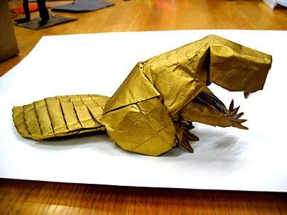 Brian Chan's Origami Beaver -- the MIT mascot.