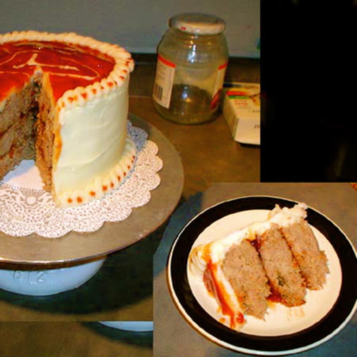 Мясной торт на день рождения