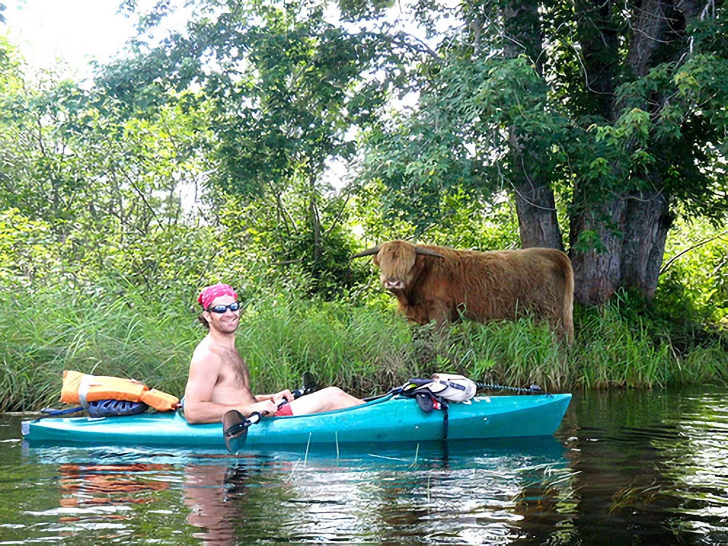 Will and the large river fauna. Source.