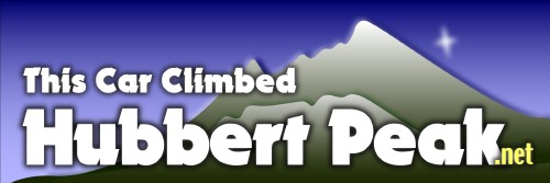 This Car Climbed Hubbert Peak bumper sticker.