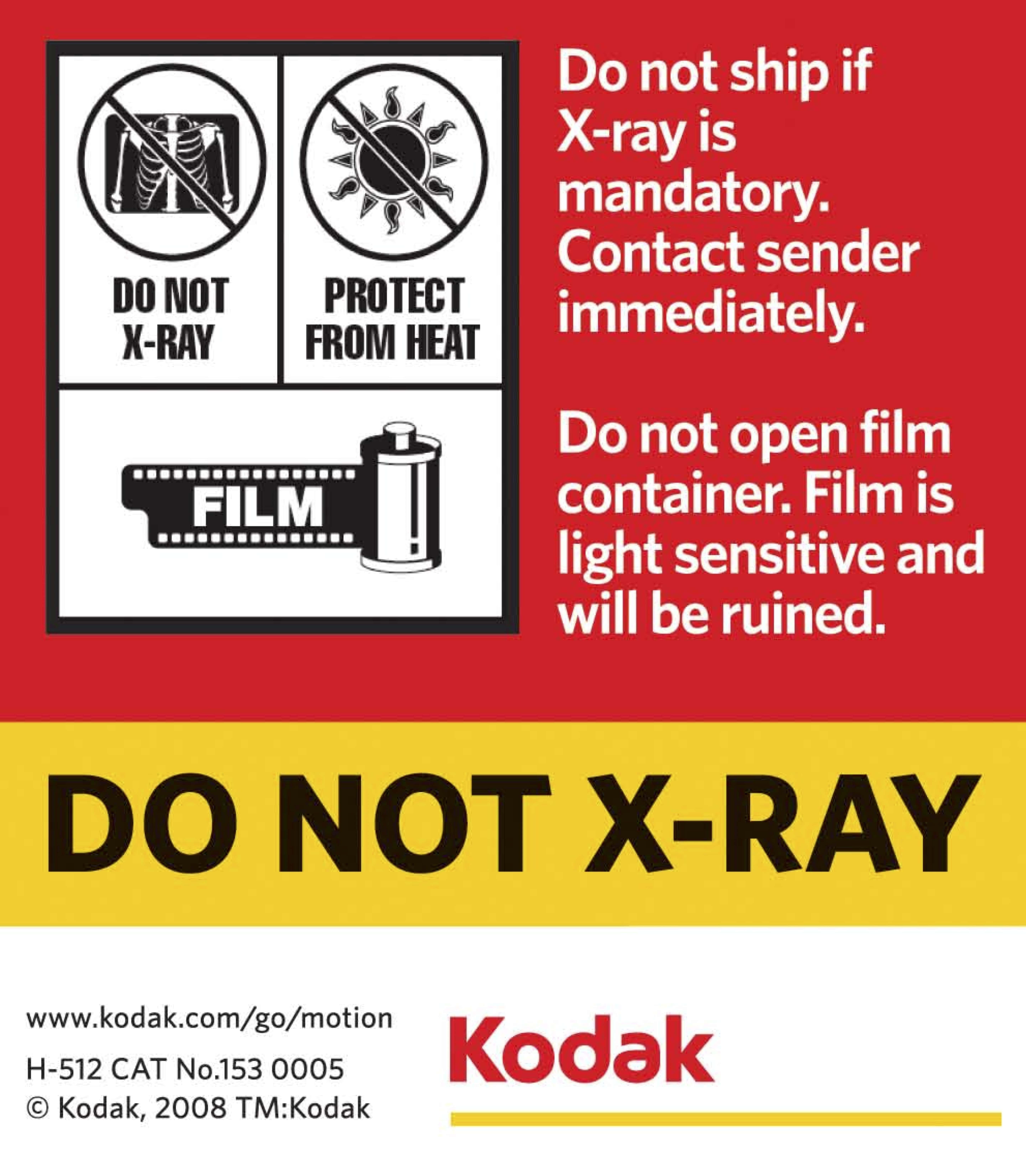 do not x-ray.